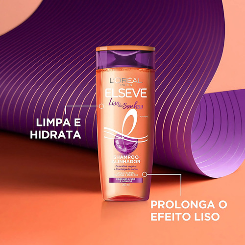 Kit 2 Shampoo Elseve Liso Dos Sonhos 200ml