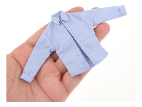 M Abrigo De Camisa A Escala 1/12 Para Accesorio De Azul Y