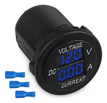Comprar Reloj Medidor De Voltaje 12v\u002F24v Y Amperaje  Para Vehículos