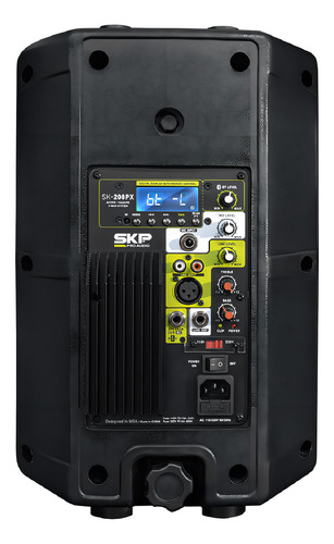 Caixas Som Skp Sk 208px 800w Ativa Passiva 2 Vias Pro Audio Cor Preto 127/220V