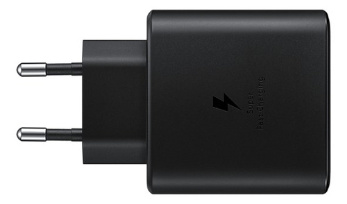 Imagen 3 de 5 de Cargador Samsung EP-TA845 usb-c de pared con cable carga super rápida negro