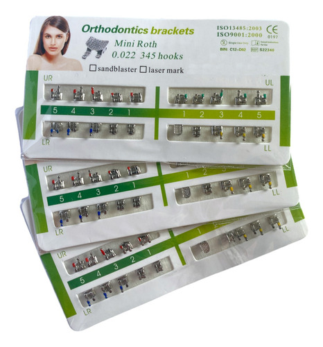 Brackets Metalico Caso Mim Roth .022 X10 Unidades