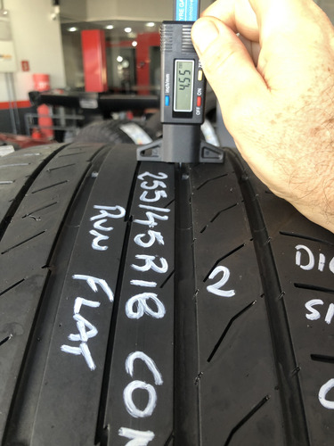Kit 02 Pneus 255/45r18 Continental C.sport5 99w Runflat (Usado)
