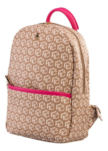 Imagen 3 de 7 de Backpack Hpc Polo Estampada Monograma