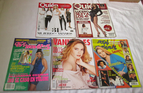 Lucero. Lote De 5 Revistas. Tvynovelas, Vanidades, Notitas