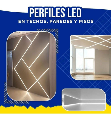 Perfil Led (piso, Techo Y Esquinero)