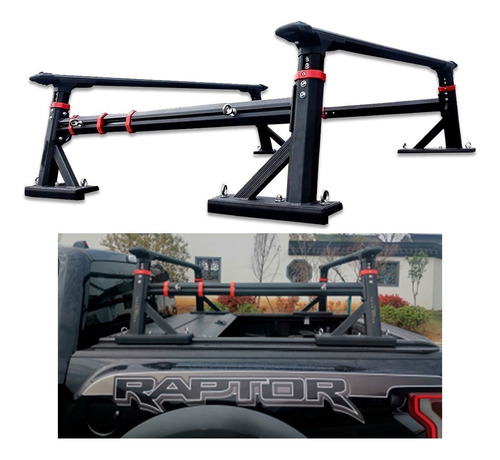 Rack De Carga Ajustable Frontier Np300 Ranger S10 Hilux 