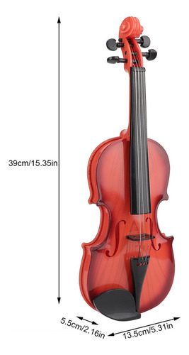 Juguete De Violín Acústico Para Niños, Cuerdas Ajustables, P