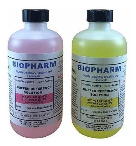 Kit Biopharm Ph De Calibración (2) Botellas De 8 Onzas Ph 4 