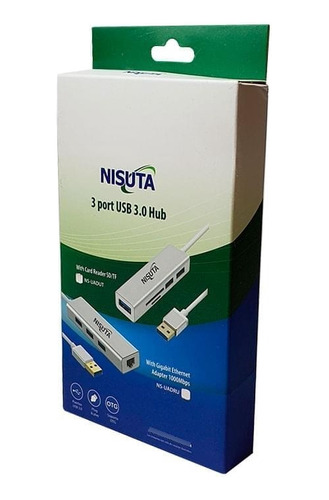 Hub Usb Am 3.0 A Hub 3 Puertos Usb 3.0 Y Lector De Tarjetas