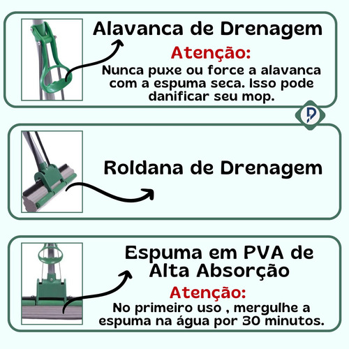 Rodo Mágico Para Limpeza Geral + Mop Spray Limpa Vidro