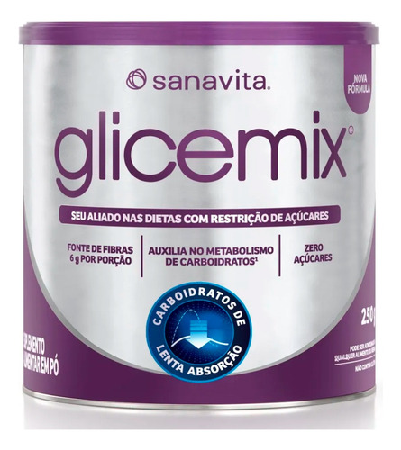 Glicemix Ig 250g - Sanavita - Controle Glicemia Saúde