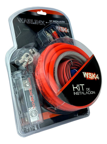Kit De Instalación Para Amplificador Calibre 4 De Cobre Wsk4