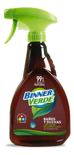 Limpiador Desinfectante Binner Verde 500 Ml (202156)