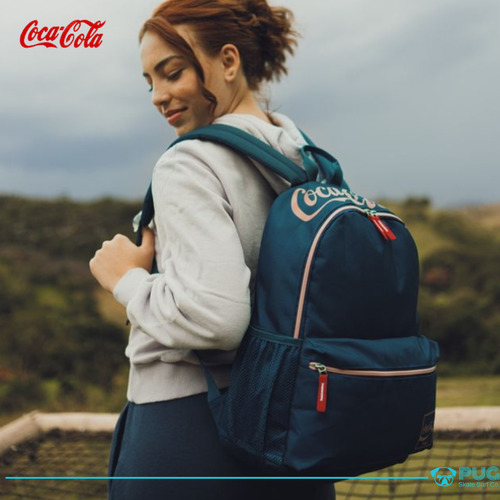 Mochila 20 L Unissex Coca-cola Urbana Reforçada C/ Caderno
