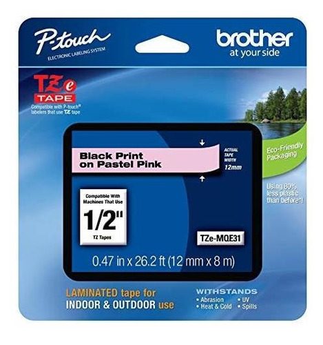 Cinta Adhesiva Brother Genuine Ptouch Tzemqe31 De 12 0,47 Pu