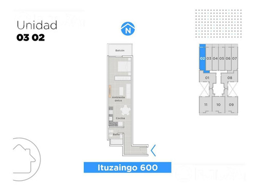 Imagen 2 de 10 de Departamento - Rep.de La Sexta