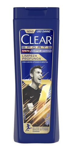 Shampoo Anticaspa Clear Men Limpeza Profunda 400ml