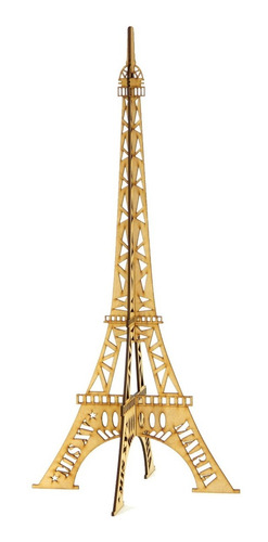 10 Torres Eiffel De 60 Cm. En Madera Mdf De 3 Mm