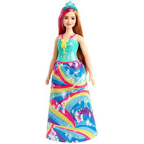 Barbie Muñeca Princesa Dreamtopia, 30 Cm, Con Curvas, Rubia 