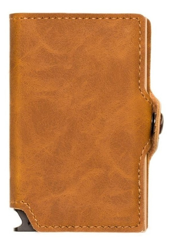 Imagen 2 de 5 de Billetera Walla Wallets Doble - Vintage Light Pardo