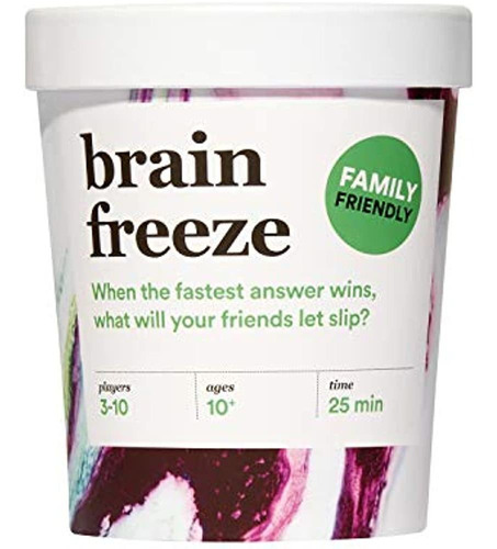 Juego De Cartas Familiar Brain Freeze: El Juego De Hablar An