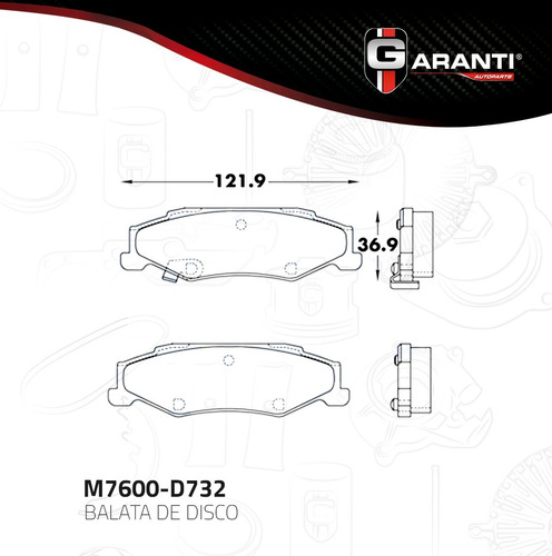 Balata Trasera Disco Cadillac Xlr 2004-2009