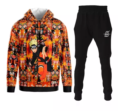 Roupa Bebê Mangá Naruto Uzumaki pequeno