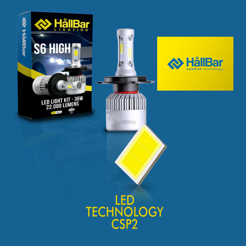 Kit Cree Led Hallbar S6 H7 H4 H1 H11 44000 Lm Csp2 Con Coole