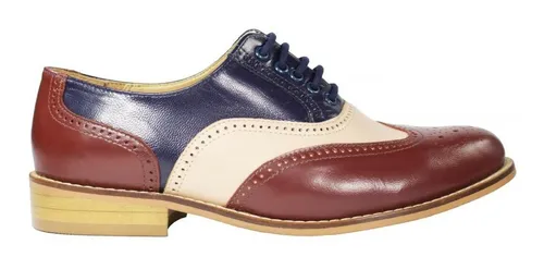 Sapato oxford sale bicolor feminino