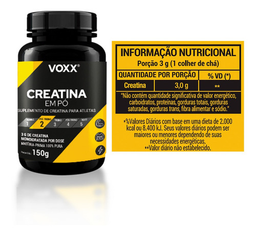 Creatina Em Pó Voxx® 150g