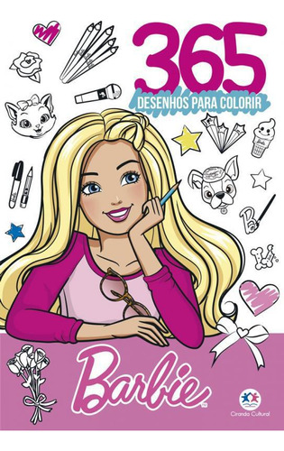 Livro Barbie - 365 Desenhos Para Colorir