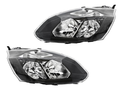 Par De Faros Transit Custom 2014-2015-2016-2017 C/motor Ty