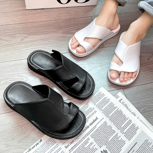 Chanclas Casuales De Verano Con Puntera En La Puntera De La