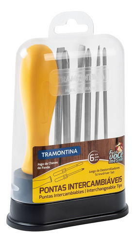 Jogo Chave Fenda Hobby Com 6 Peças Tramontina