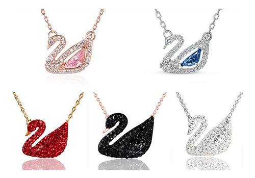 Xinnuo Collar De Cisne Con Incrustaciones De Diamantes Y