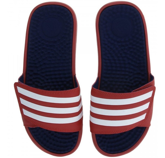 chinelo adidas adissage vermelho