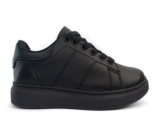 Zapato Colegial Cordón Unisex 2161 Negro Titinos 4668-2