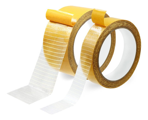 2 Packs Double Sided Fiberglass Mesh Tape 66 Ft