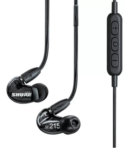 Fone De Ouvido Shure 215 Com Bluetooth In Ear  Preto