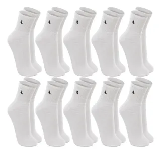 MLB 1230533155 Kit 10 Pares Meia Lupo Original Masculina Cano Medio Algodo JM