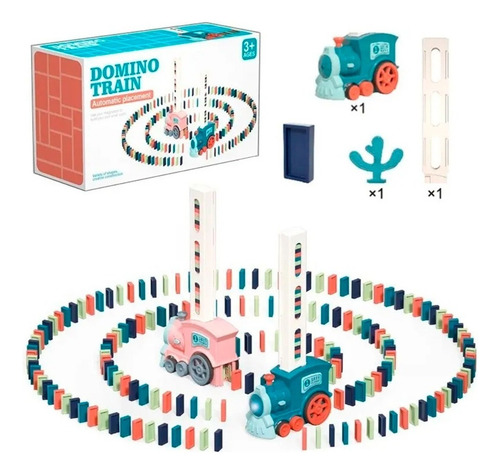 Juguete Tren De Bloques De Domino Para Construir Y Apilar