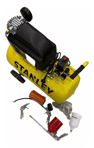 Compresor De Aire Stanley 50 Litros 2hp + 5 Accesorios