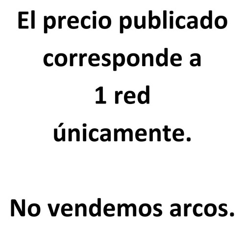 1 Red Arco Futbol 11 Profesional Trapezoidal Hilo 2,8mm