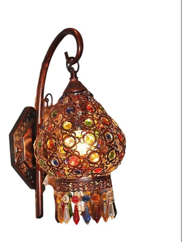 Farol Aplique Lampara De Pared Estilo Esfera Oriental Turca