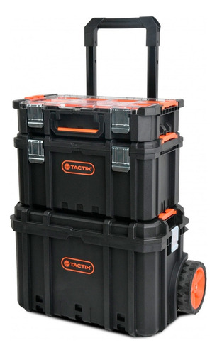 Caja Herramientas Tactix Modular 3 En 1 C/ruedas