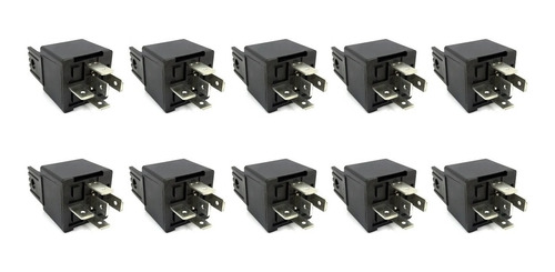 Relay Relevador 5 Puntas 12v 30amp - Paquete 10 Piezas