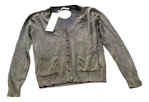 Cardigan Doradito Con Brillos Talla S Only You Nuevo 