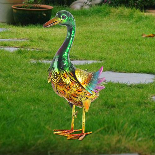 Estátua De Pato Cena De Decoração Externa Interna Vivid