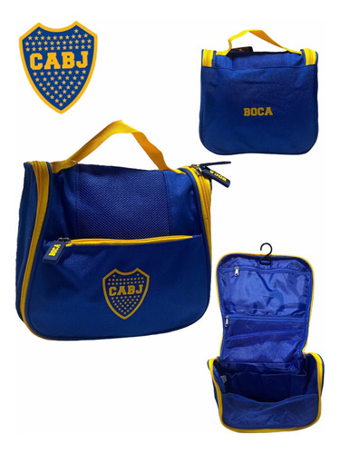 Organizador River Plate Neceser Estuche De Viaje Deportivos Color Boca Juniors